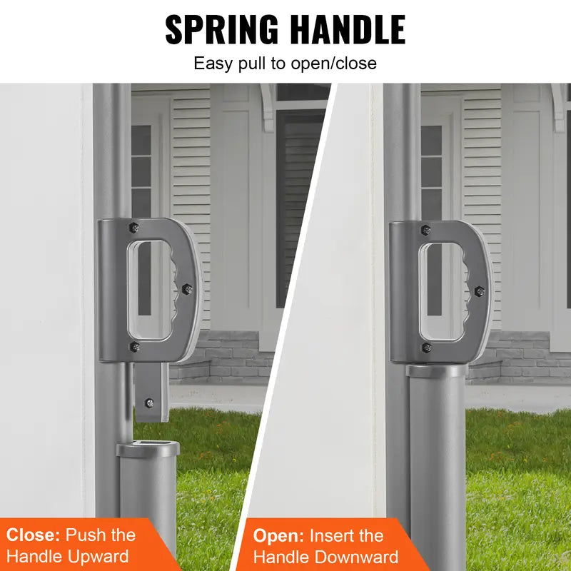 🛡️ Retractable Side Awning – Waterproof & UV30+ Outdoor Privacy Screen for Patio, Balcony or Backyard