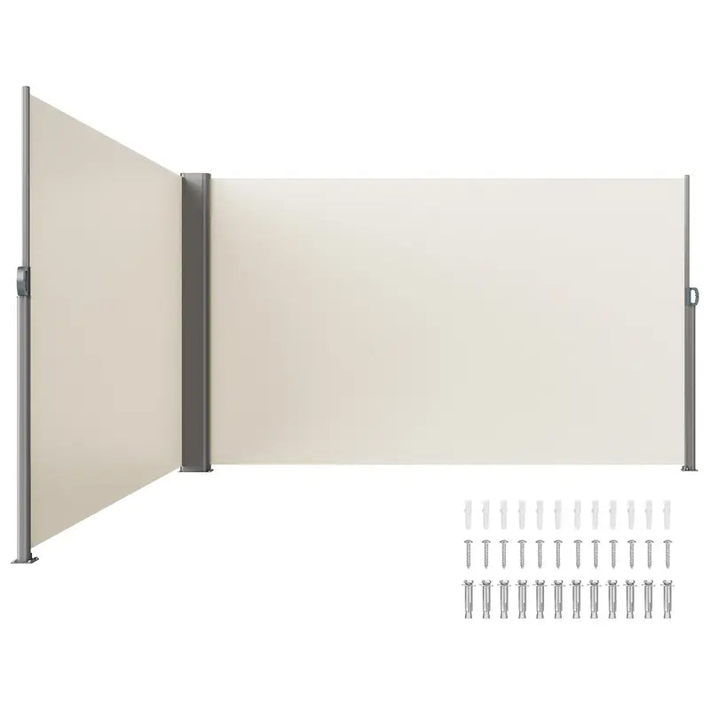 🛡️ Retractable Side Awning – Waterproof & UV30+ Outdoor Privacy Screen for Patio, Balcony or Backyard