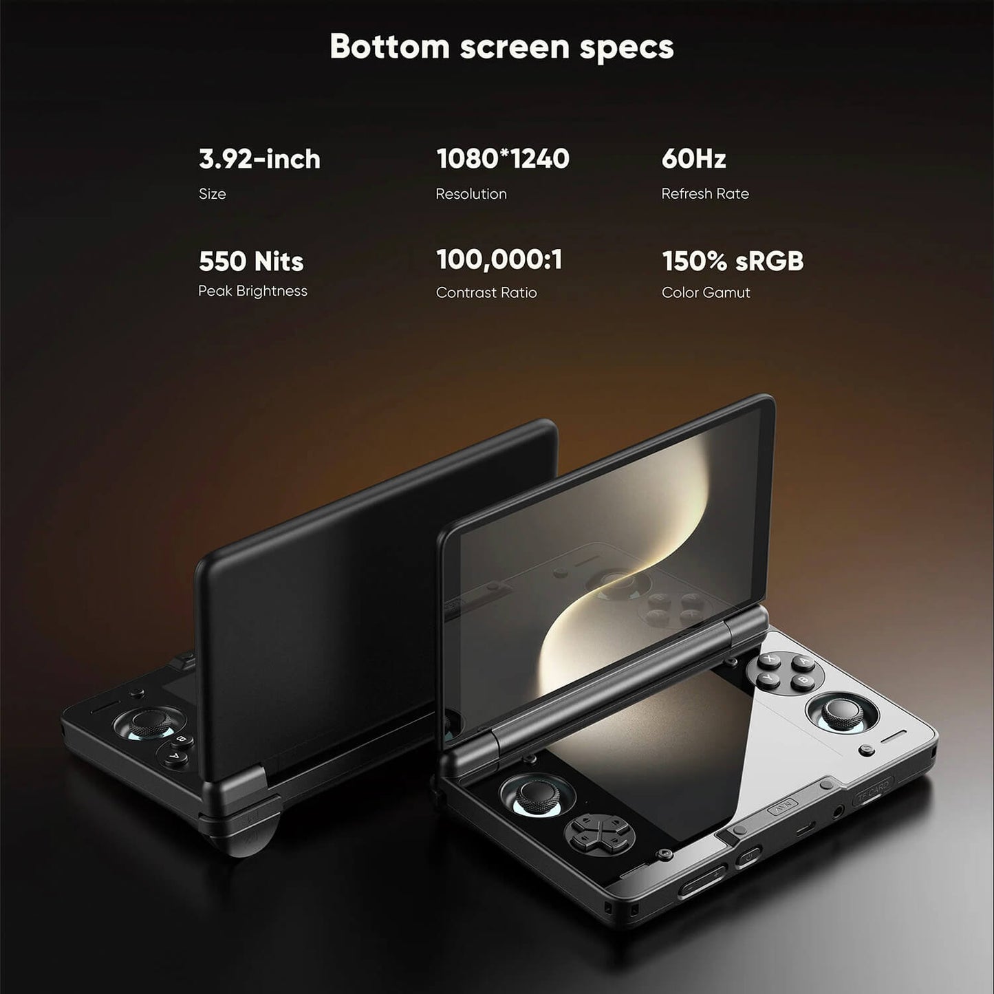 🎮 Dual-Screen Gaming Handheld | Two AMOLED Displays, One Ultimate Ride ⚡